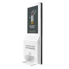 Wall With Wall Mounting Automatic Hand Dispenser Digital Signage With Poster And LED Backlight