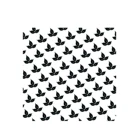 Black White Custom Logo Printed palm leaf 100% organic Cotton Bandana