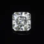 white DEF color VVS moissanite asscher cut synthetic moissanite stone