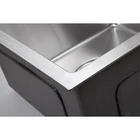 Stainless Steel Stainless Sink Kitchen Sink Oem Square Hand Made 304 Stainless Steel Double Bowl Kitchen Sink