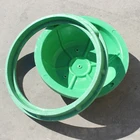 And 600mmHot Sale Composite Light/Heavy Round Black/Green FRP Resin And Artistic Manhole Cover For Sewer Durable