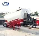china 2 axles 3 axles 4 axles bulk cement tanker trailer with diesel engine and air compressor for sale