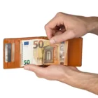 Amazon Hot Sale Genuine Leather RFID Blocking Super Slim Money Clip Wallet For Men