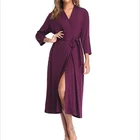 Bathrobes Women's Long Dressing Gown Soft Bathrobes