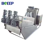 Volute Type Multi-disk Screw Filter Press Sludge Thickener And Dehydrator Plant For Municipal Waste Water Treatment