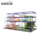 Hot Selling Rope Adventure indoor Park Playground Rope Course With Zip Line
