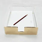 Huisen A4 A5 A6 clear acrylic file holder,desk paper tray file holder organizer for office