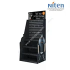 Metal floor spray paint metal perforated sheet display rack metal display stand with shelves for supermarket