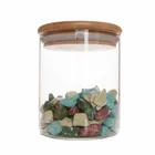 Glass Canisters 200ml Glass Kitchen Canisters With Airtight Bamboo Lid Glass Storage Jars For Kitchen