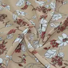 Print Polyester Danlu Manufacturer 100% Polyester Small Floral/ Peony/rose Printed Chiffon Fabric For Lady Dress