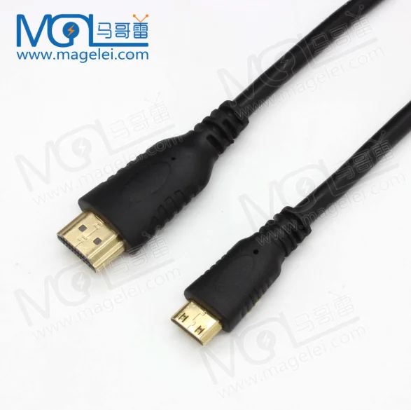 1.8M Mini HDMI to HDMI v1.4 Standard HDTV Pure Copper Cable for Camera TV - ANKUX.COM