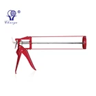Fill-able refillable adhesive cartridge caulking gun