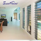 AS2047 NFRC standard luxury jalousie aluminium louvre blade window shutters