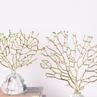 Decorative HOME DECORATIVE ACCENT METAL CORAL STATUE LUXURY HOME DECOR