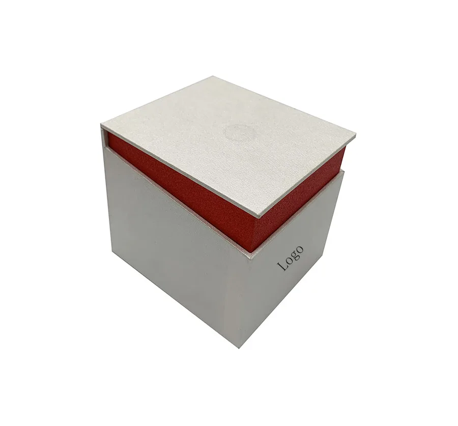custom silver fancy paper gift box with lid