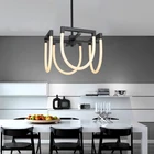 Black Light Led Black Light Chandelier 2020 Home Decorative Living Room Black Iron Modern Led Chandelier Light