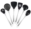 Easy Clean 6 Piece Non-stick Silicone Stainless Steel Utensil Sets For Kitchen