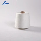 White 28s/1 90% Viscose 10% Polyester Blended Slub Yarn With Low Price