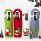 Christmas party decorations cute gift bags decorative christmas wine bottle cover
