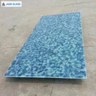 Natural Laminated Crystallized Jade Glass Stone Round Kitchen Table Countertops
