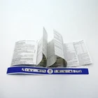 Custom Multi Double Layer Waterproof Vinyl Adhesive Booklet Label