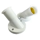 oblique socket, PBT plastic e27 angle lampholder