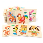 Best design 3d wooden jigsaw puzzle of 32 kinds animal shape educational toys for kids