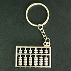 Nice quality promotional gift custom design sonvenir metal abacus keychain key chain metal