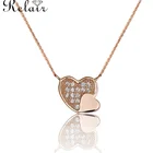 Rose gold plated chains 925 sterling silver white gold plated fashion jewelry statement necklace