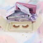 Brown Eyelash Colorful Eyelash Pretty Brown Color Faux Mink Eyelash With Lashes Box