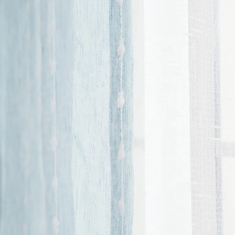 Elegant Soft Plum Linen Yarn Gauze Sheer Curtain For Home Decoration