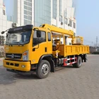 China top brand truck mounted crane telescoping boom hydraulic crane with 16 ton boom truck crane