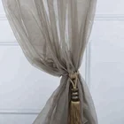 Jacquard Organza Stripe Fabric 2020 Hot Selling Polyester Jacquard Organza Stripe Curtain Fabric