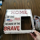 Promotional metal photo frame ,customized photo size metal frame