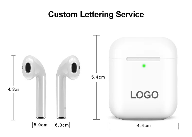 Pop-up i200 Smart Wireless Earphone for Air Pods2 BT5.0 True Stereo TWS Earbuds Binaural Calling Headphone for Smart Phone - ANKUX.COM