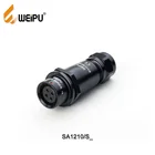 SA1211/S Weipu fast Push-pull IP67 waterproof color female extension cable metal connector