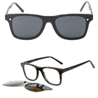 G5101 fashion acetate clip-on glasses frame