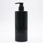 Shampoo Bottle Body Gel Packaging 400ml Empty Black Shampoo Bottle With Pump Sprayer