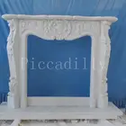 High Quality Modern interior decoration hand carved nature china marble fireplace mantel