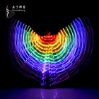 Adult Belly Dance Shining LED Performance Butterfly Wings BellyDance Carnival Shows Led Costumes