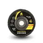 Durable high efficient 4" flap disc black polish for metal