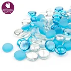 Beach Sea Glass Beads Non-Toxic Lead Free for Aquarium Crafts Decor Vase Filler
