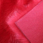 Rabbit Fur Knitted Furs Faux Fur Fabric Soft Comfortable Red Knitting Rabbit Faux Fur Fabric