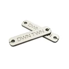 2019 Trade Assurance nickel engraved logo custom clothing metal tags plate label