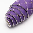 Quilted Embroidery Diamond Stitching Leather for Sofa Making
