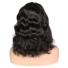 Wig Wholesale 10a Brazilian Cheap Pink Bob Lace Front Bleach Knots Wig Human Hair With Body Wave Lace Bob Wig