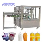 Automatic Spout Pouch Filling And Capping Machine For Liquid Jelly Milk Water Rotary Type