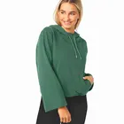 Wholesale Anti Pill Plain Custom Dropped Shoulder Pullover Sweatshirts Hoodies for Women