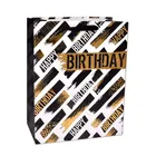 paper bags with window small happy birthday gift flat handles craft wholesale