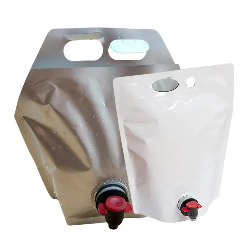 Portable Collapsible Bib Refillable Stand Up Spout Pouch Reusable Aluminum Foil Wine Bag With Spout Tap Buy Wine Bag With Spout Wine Bag With Spout Tap Plastic Wine Travel Bag And Picnic Set